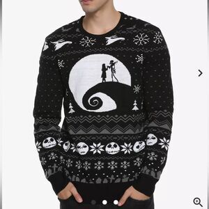 DISNEY The Nightmare Before Christmas Fair Isle ugly Sweater size M